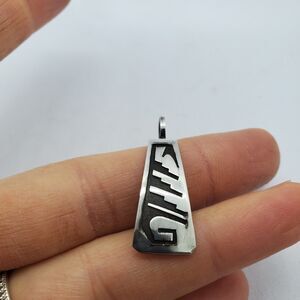 Native Sterling Silver Pattern Pendant Southwest 925